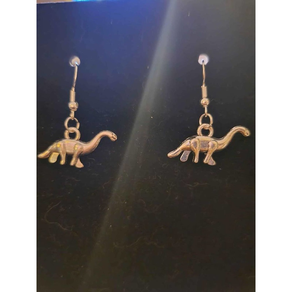 Mini brontosaurus earrings